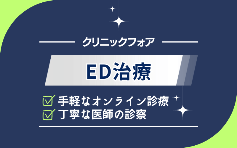 クリニックフォアED治療　口コミ　評判